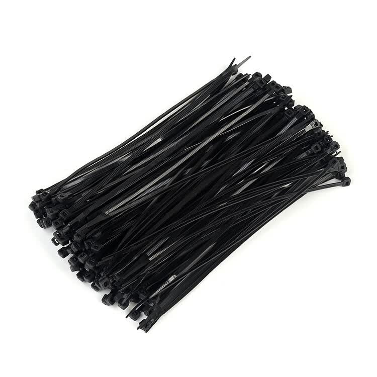 定制适用电动车4×200尼龙扎带摩托车电瓶车维修工具黑色塑料扎带