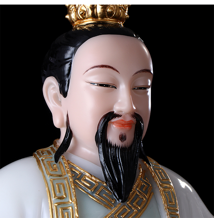 九黎汉白玉太乙救苦天尊神像居家摆件太乙真人像东极青华大帝道教神像