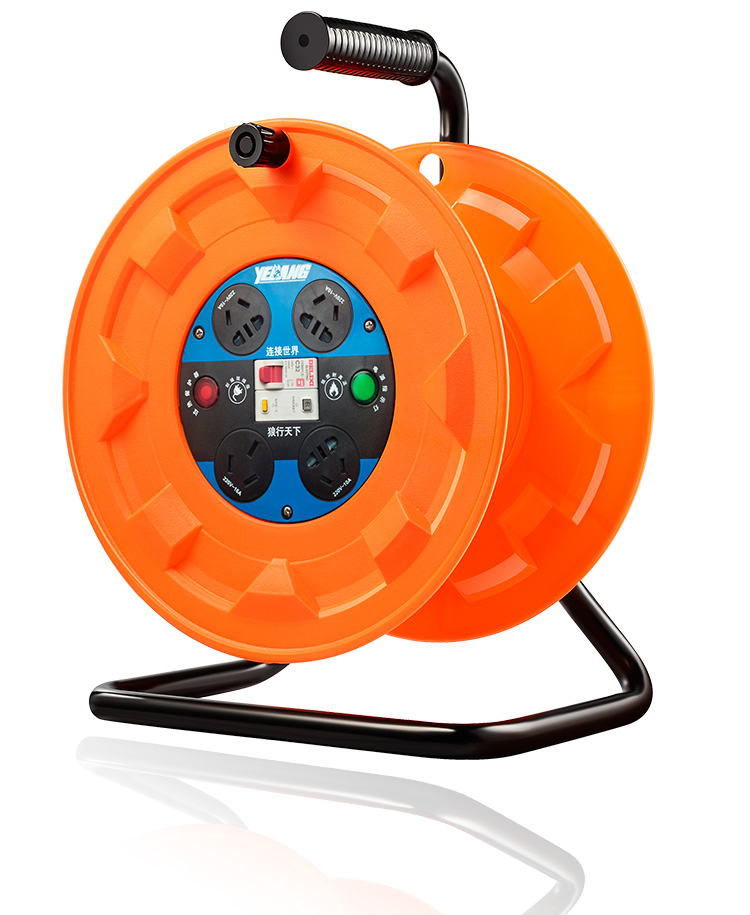 yls31bs移动电缆盘托线盘卷线器空盘220v50米电源盘拖线板3x430米