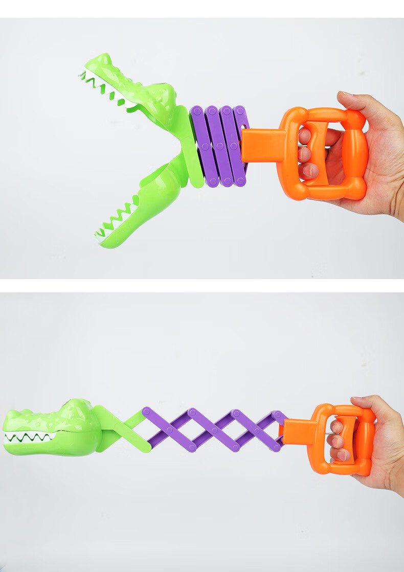 儿童机械手臂手拉夹子抖音取卡玩具整蛊创意超能好帮手玩具夹 伸缩