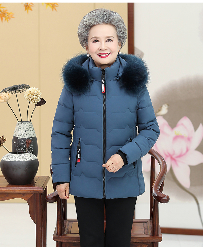 奶奶过冬保暖棉衣老人装6070老太太中女装上衣老婆婆冬天衣服女土老年