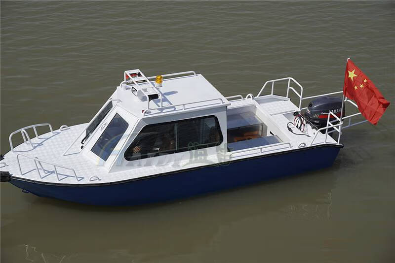 游艇豪华 快艇镁铝合金游艇高速艇钓鱼船半棚铝合金私人豪华艇 6点5米