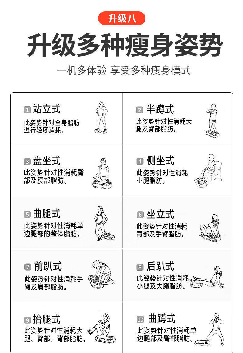 法国景天jxg减肥甩脂机抖抖机家用瘦肚子瘦腰健身器材大功率懒人美腿