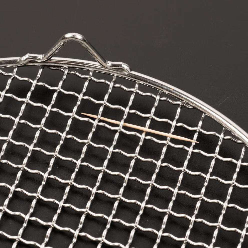 食品级304不锈钢烧烤网 食品级304不锈钢带脚烧烤网圆形户外烧烤网