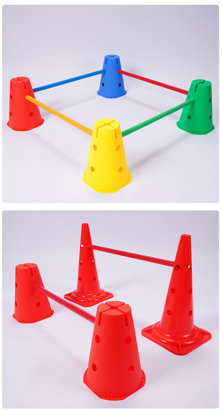 宝利嘉跳高架跨栏雪糕桶儿童感统体能训练器材教具家用运动玩具筒体适
