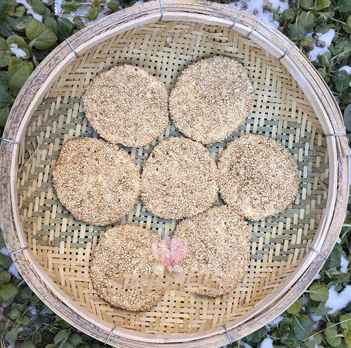 500g纯正手工麦芽糖芝麻饼叮叮糖敲打米糖原味芝麻糖团圆福饼饴糖