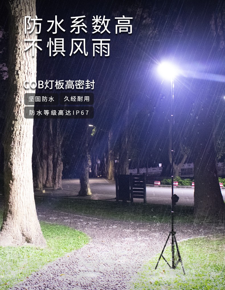 led户外照明灯超亮强光防水野外露营家用应急营地车载12v投光灯灯板