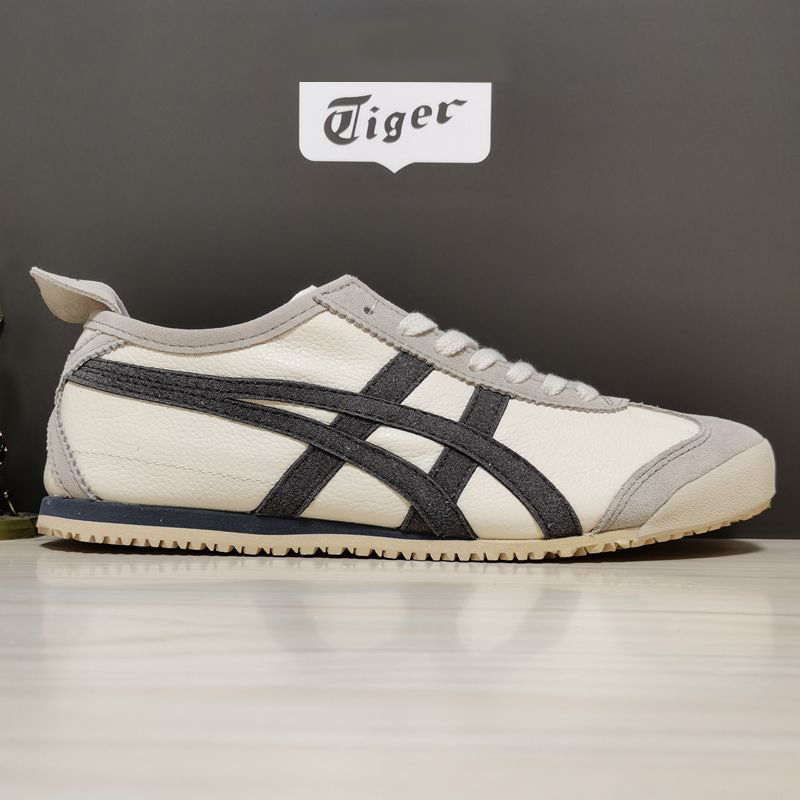 虎冢鞋tiger女鞋经典白蓝红阿甘鞋头层羊皮老虎鞋时尚休闲板鞋男 官网