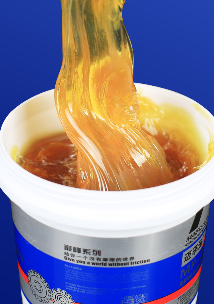 黄油润滑脂车用耐磨挖机润滑油机械轴承防锈耐高温家用黄油桶装800克2