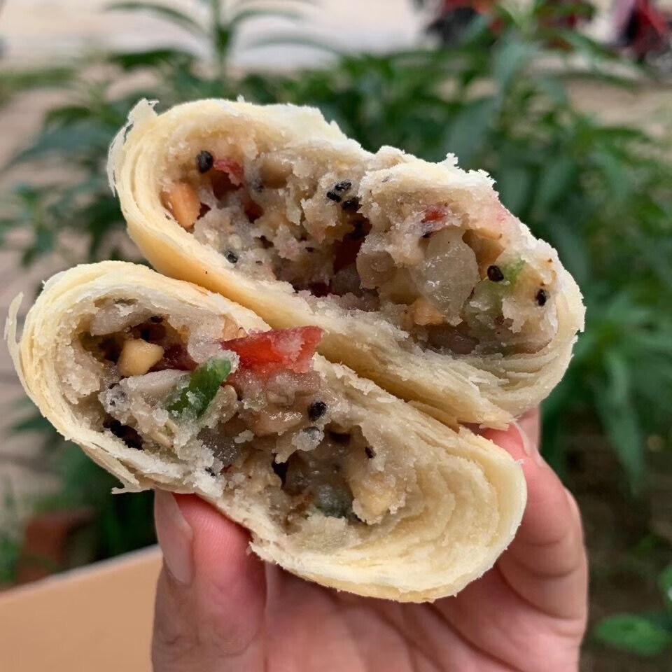 齐河祝阿小周月饼德州永平特产冰糖五仁黑芝麻苏式酥皮糕点 【冰糖