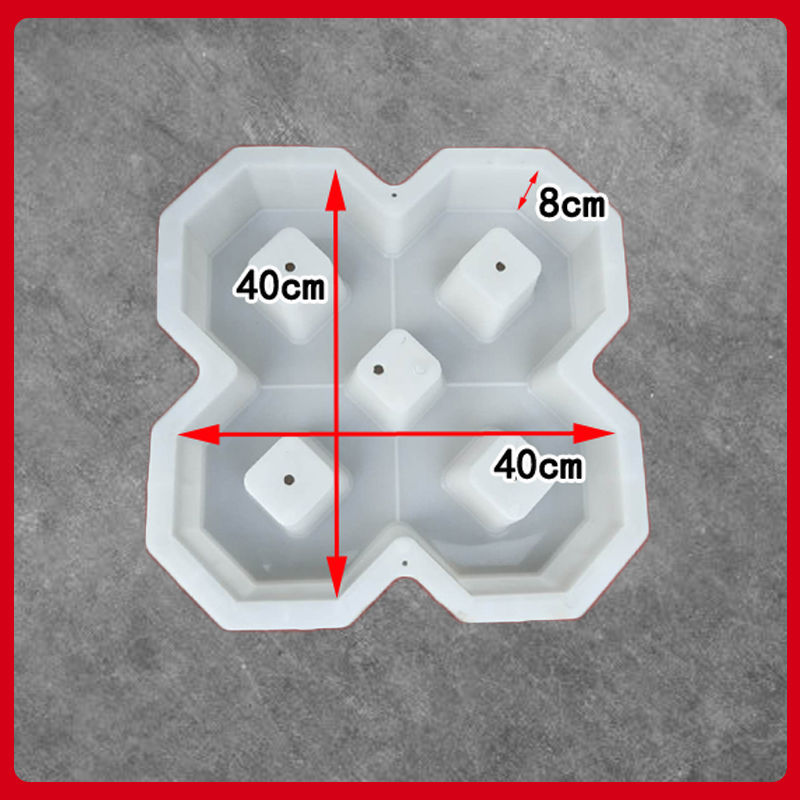 砖水泥停车场公园植草地坪混凝土地砖砼磨具40208cm单八字植草砖模具