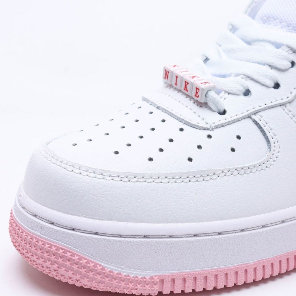 ni·ke耐·克空军一号女air fce 1 af1空军一号樱花粉白粉低帮百搭配