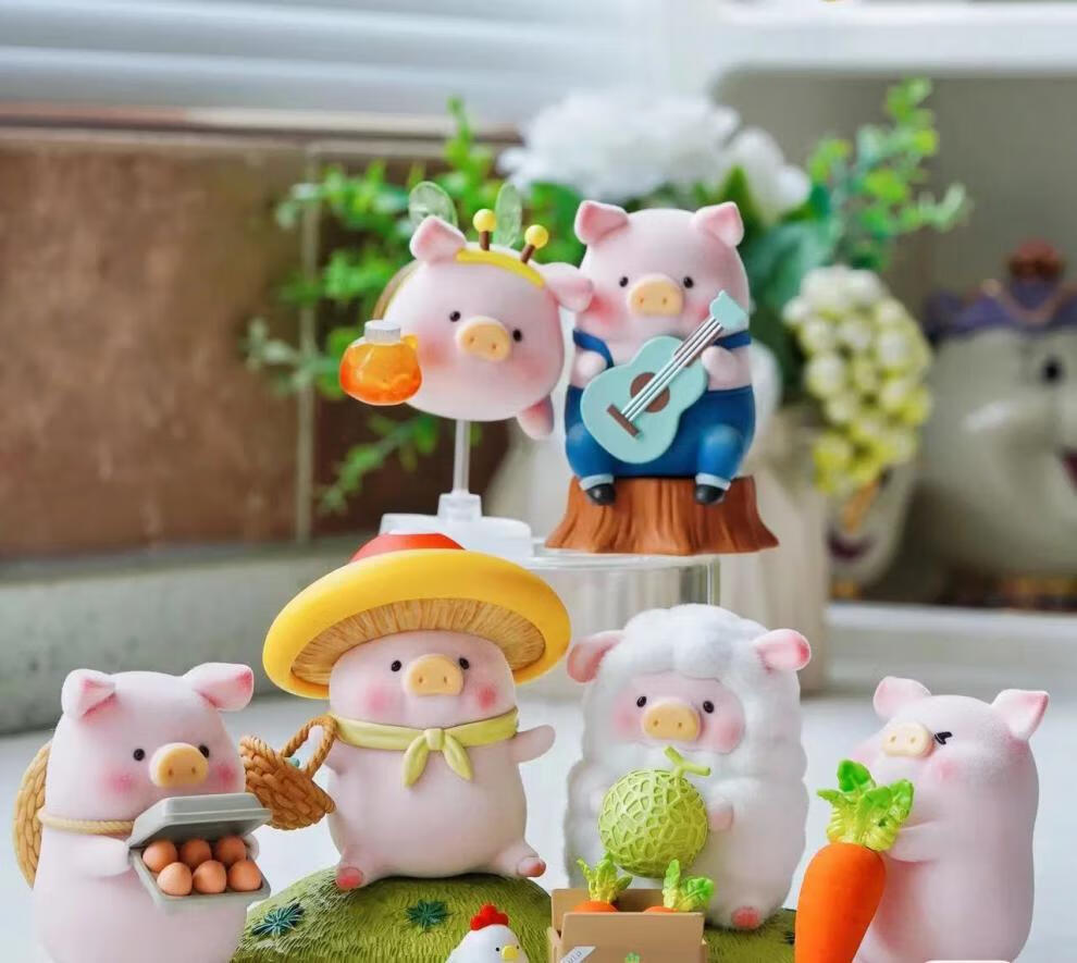 lulu猪农场系列lulu猪农场系列盲盒52toys确认款可爱少女男女朋友礼物