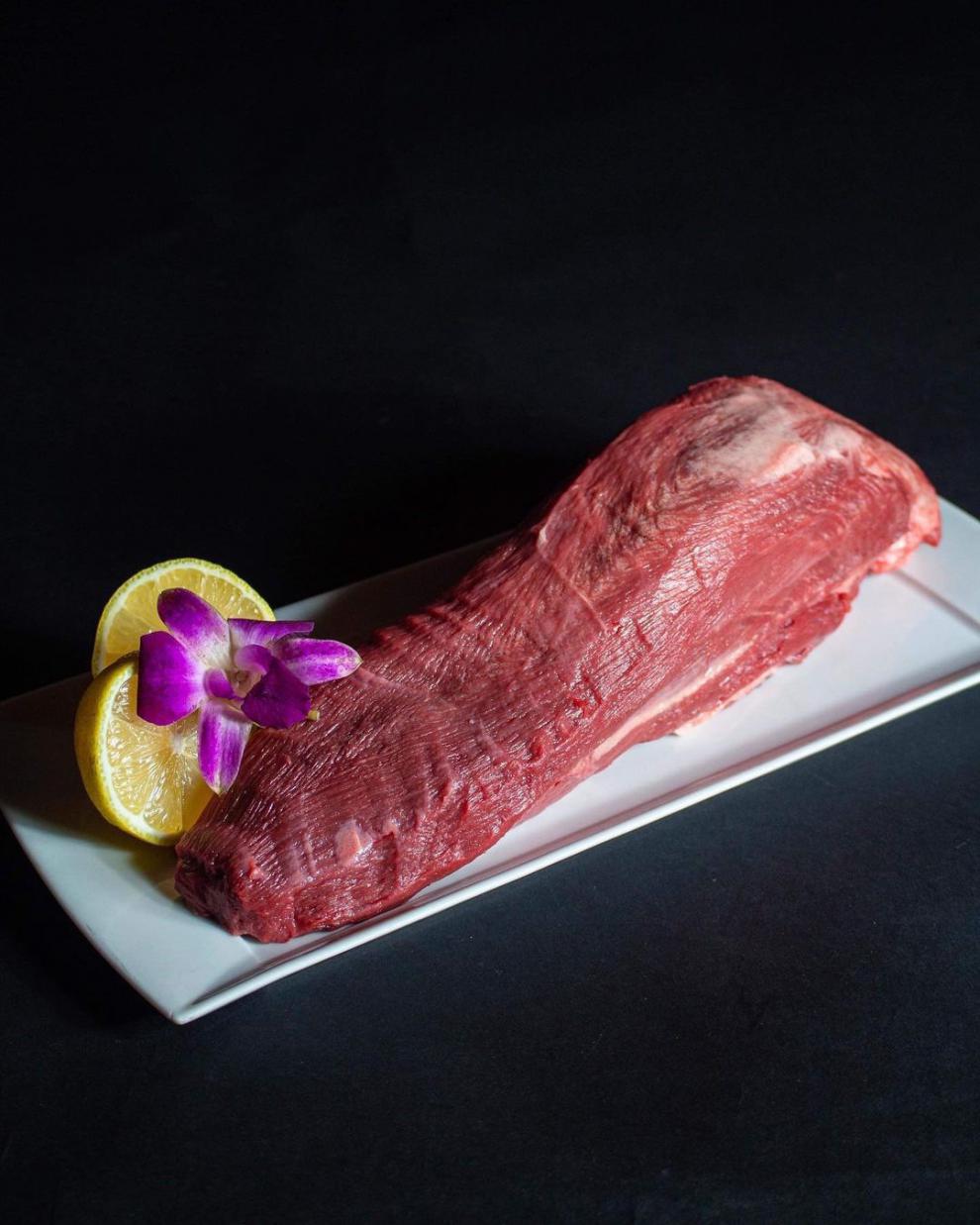 现货2斤国产龙江和牛和牛去皮牛排舌头切片1000克清真和牛雪花清聚贵