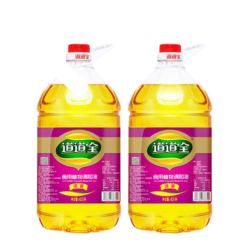 道道全大豆油 道道全压榨4l*2桶家用色拉油花生油大豆油芝麻香油中秋