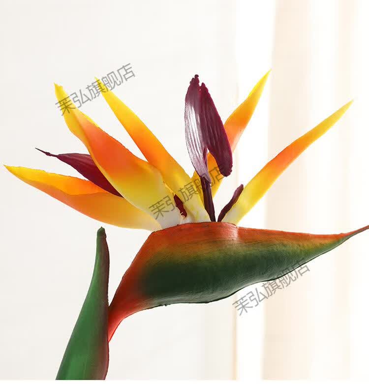 2021新款插花假天堂鸟仿真花塑料花假花落地仿真鹤望兰绿植摆设客厅