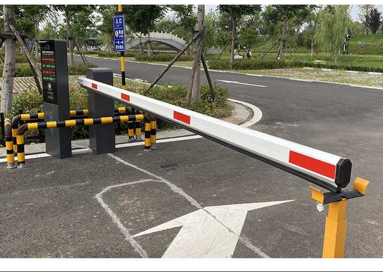 道闸杆小区停车场门卫门禁挡车栅栏起落升降拦车八角伸缩栏杆直杆 八