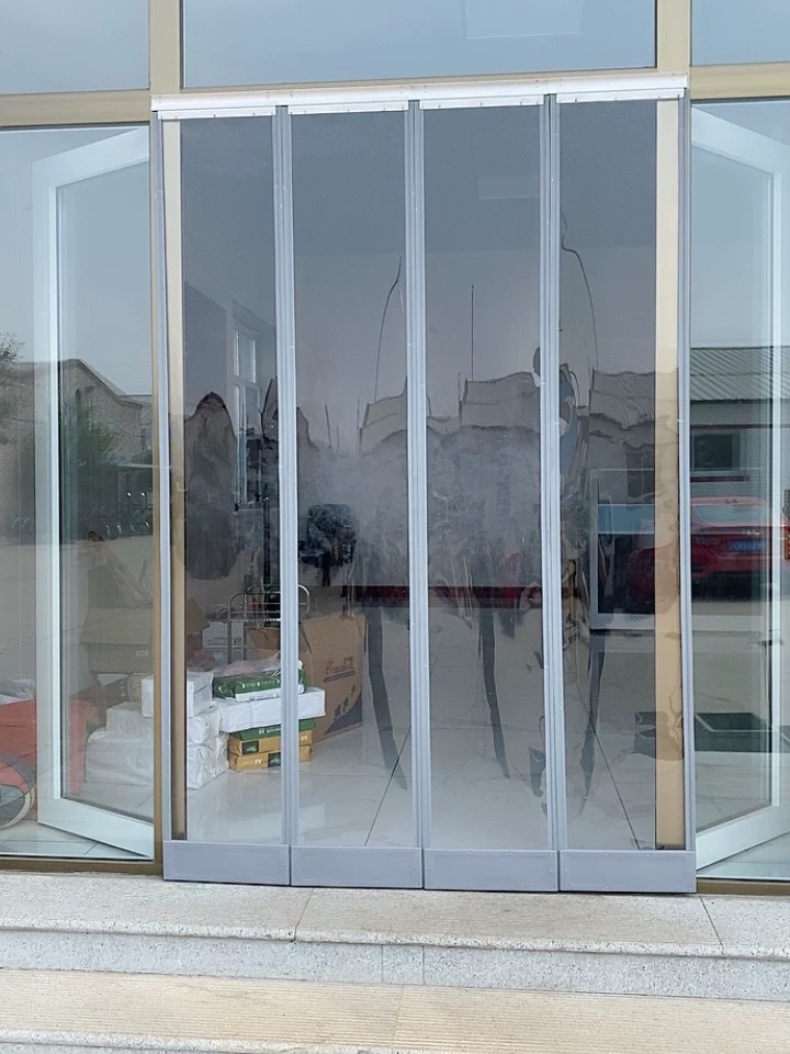 小米mi生态家居同款瞬子自吸挡风透明门帘超市家用空调隔热防风塑料