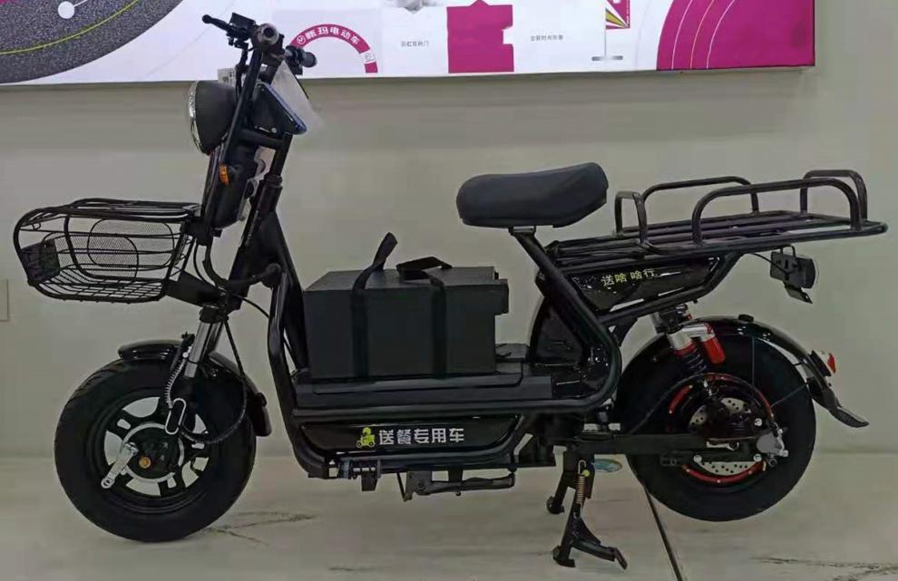 外卖车电动车送外卖专用电瓶车美团小黄车长跑王送餐车锂72碟刹款裸车