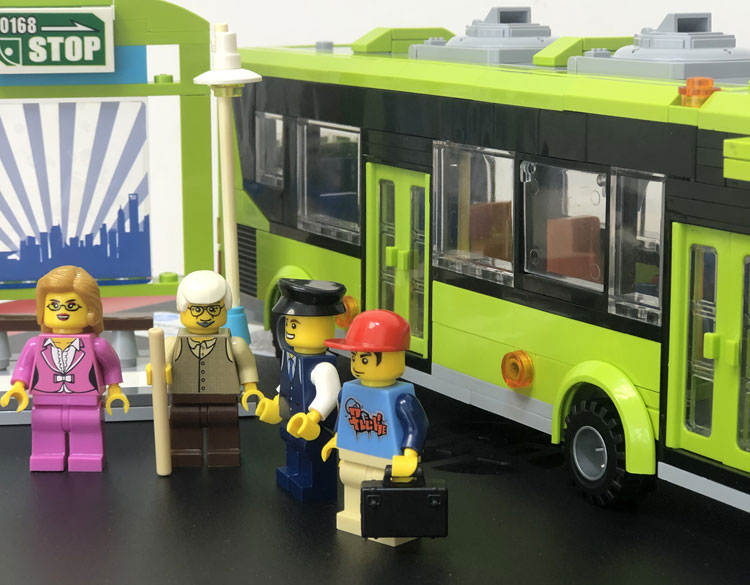 乐高lego积木男孩子城市系列公交车巴士儿童拼装力动脑小学生玩具新年