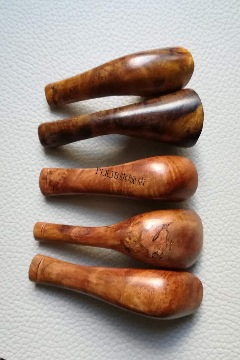 麻梨疙瘩烟斗 麻梨疙瘩一体烟斗手工文玩把件鼠李木中国老式男士实木