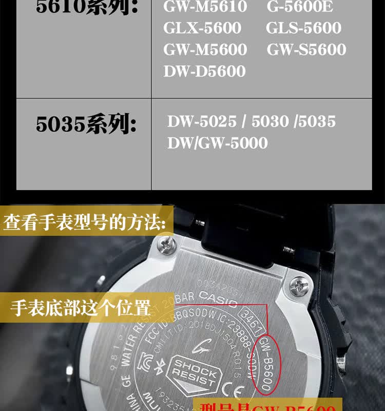 【品牌直销】卡西欧小方块表壳小方块b5000 dw5600 5610 5 蓝色迷彩