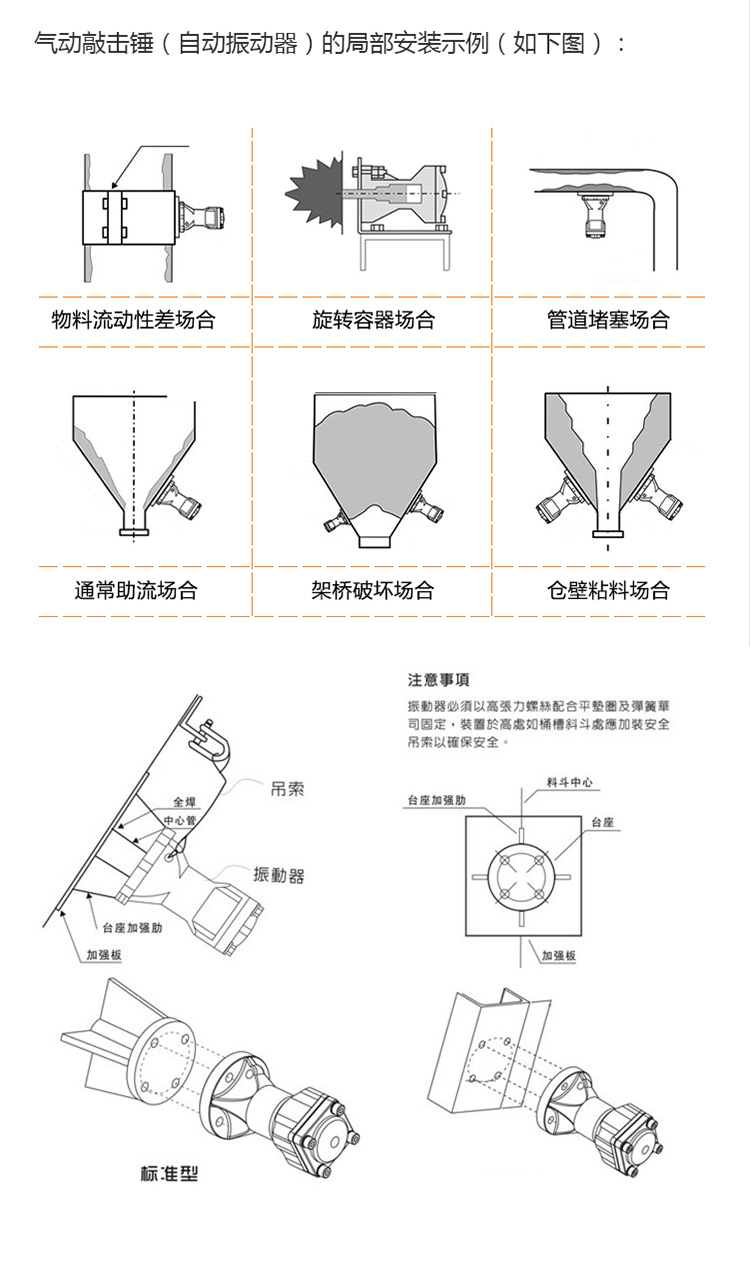 定制气动敲击锤 空气锤气动敲击锤ah-sk-zc-sx30/40/60/80 冲击空气锤