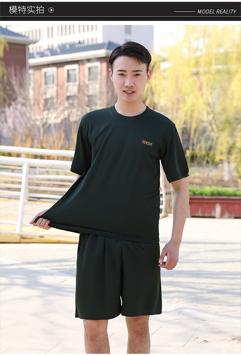 空军训练服短袖短裤套装军训服男女速干透气短袖t恤夏季圆领百搭大码