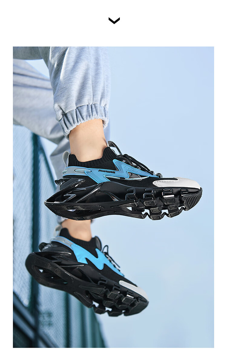 【品牌原装】2022apl弹簧鞋篮球鞋减震锋男鞋增高网面潮鞋减震弹簧大