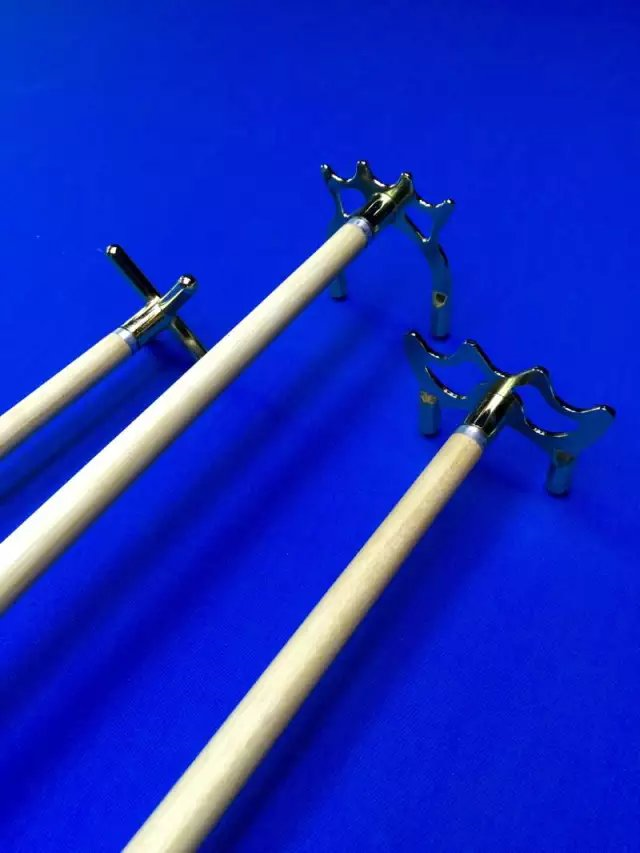 福维克 深圳英式斯诺克比赛专用伸缩加长架杆器实木十字杆架台球配件