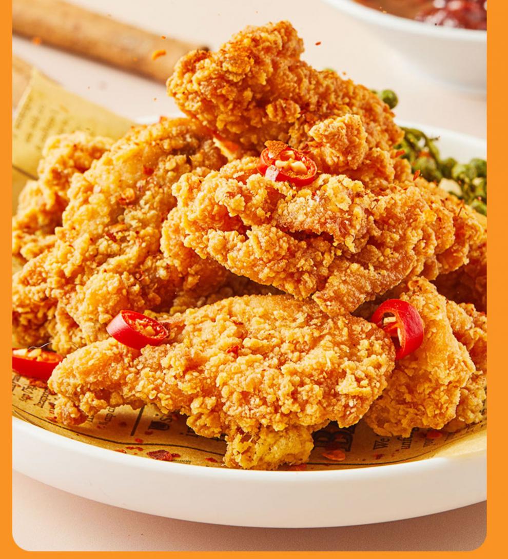 脆皮炸鸡1kg商用热辣香骨鸡块冷冻吮伴翅空气炸锅食材半成品 圣农脆皮