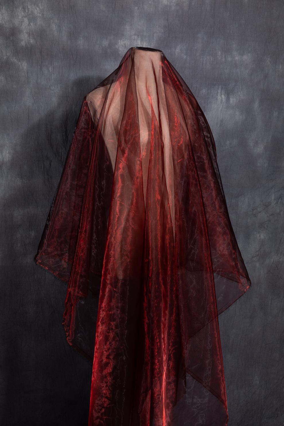 软网纱布料加密布料镭射渐变欧根纱设计师面料 连衣裙子diy服装布料