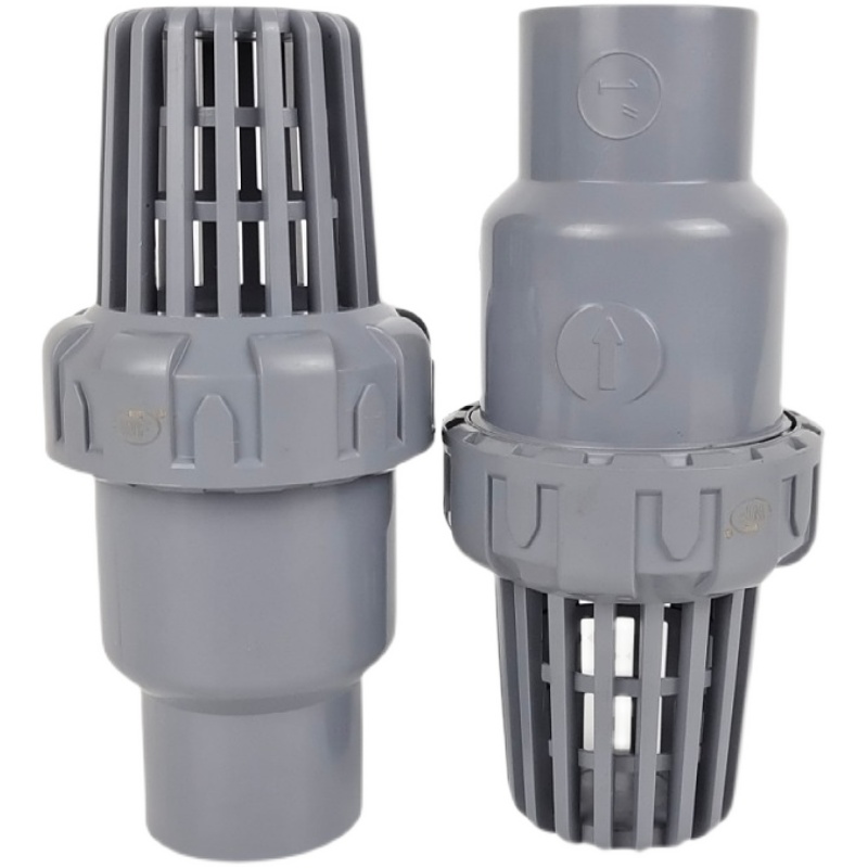 pvc球型底阀 cpvc管道配件 水泵止回阀抽水鱼缸终端花篮头 止逆 dn40