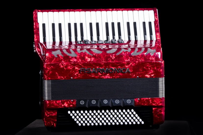 fisarmonica60/80/96bs贝斯键盘手风琴原装定制款 96红色【图片 价格