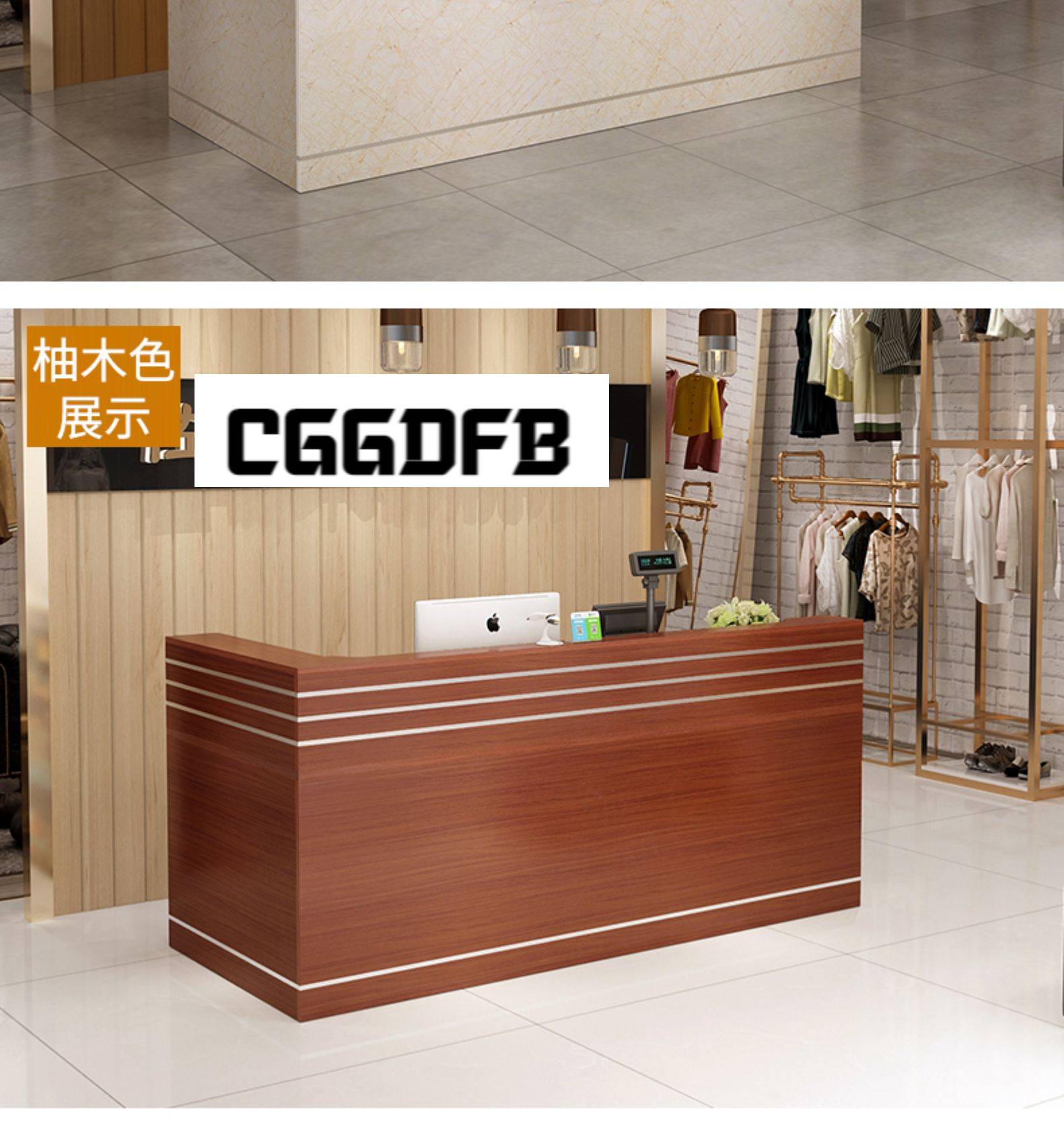 收银台l型收银台柜台转角简约吧台药店饭店餐饮理发店铺小型拐角前台