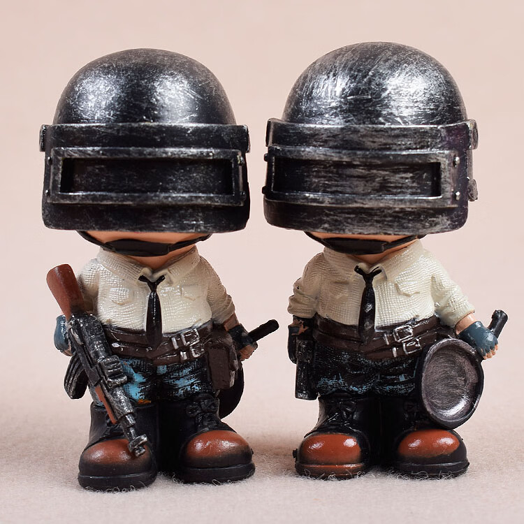 吃鸡手办人偶蛋糕装饰品绝地求生大吉大利今晚上吃鸡手办人偶公仔模型