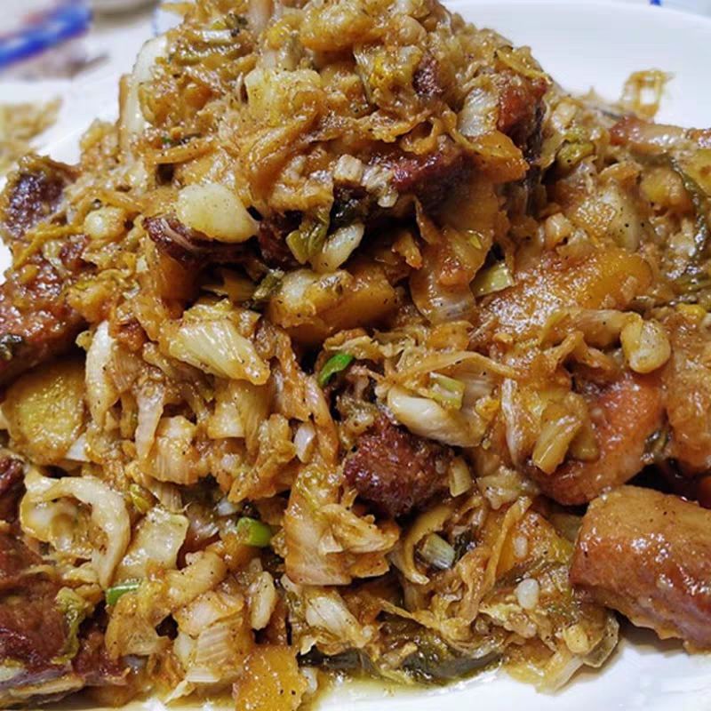 巴盟正宗大缸酸菜张蒙酸白菜猪肉烩酸菜酸菜包子食材 3斤*3袋(半颗)共