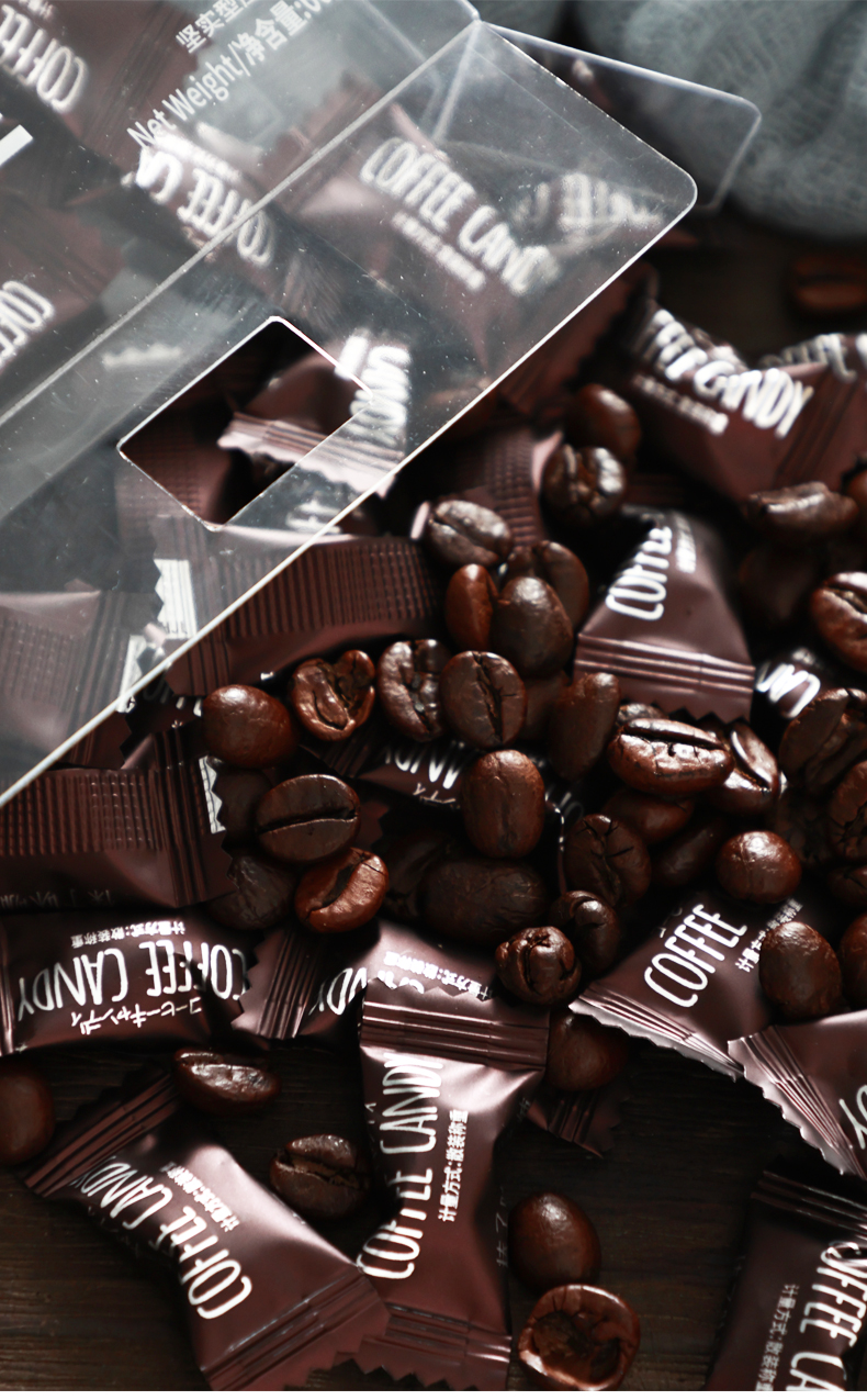 寻脆记咖啡糖糖无蔗糖咖啡豆糖即食黑咖啡味咖啡糖网红糖 原味 黑咖啡