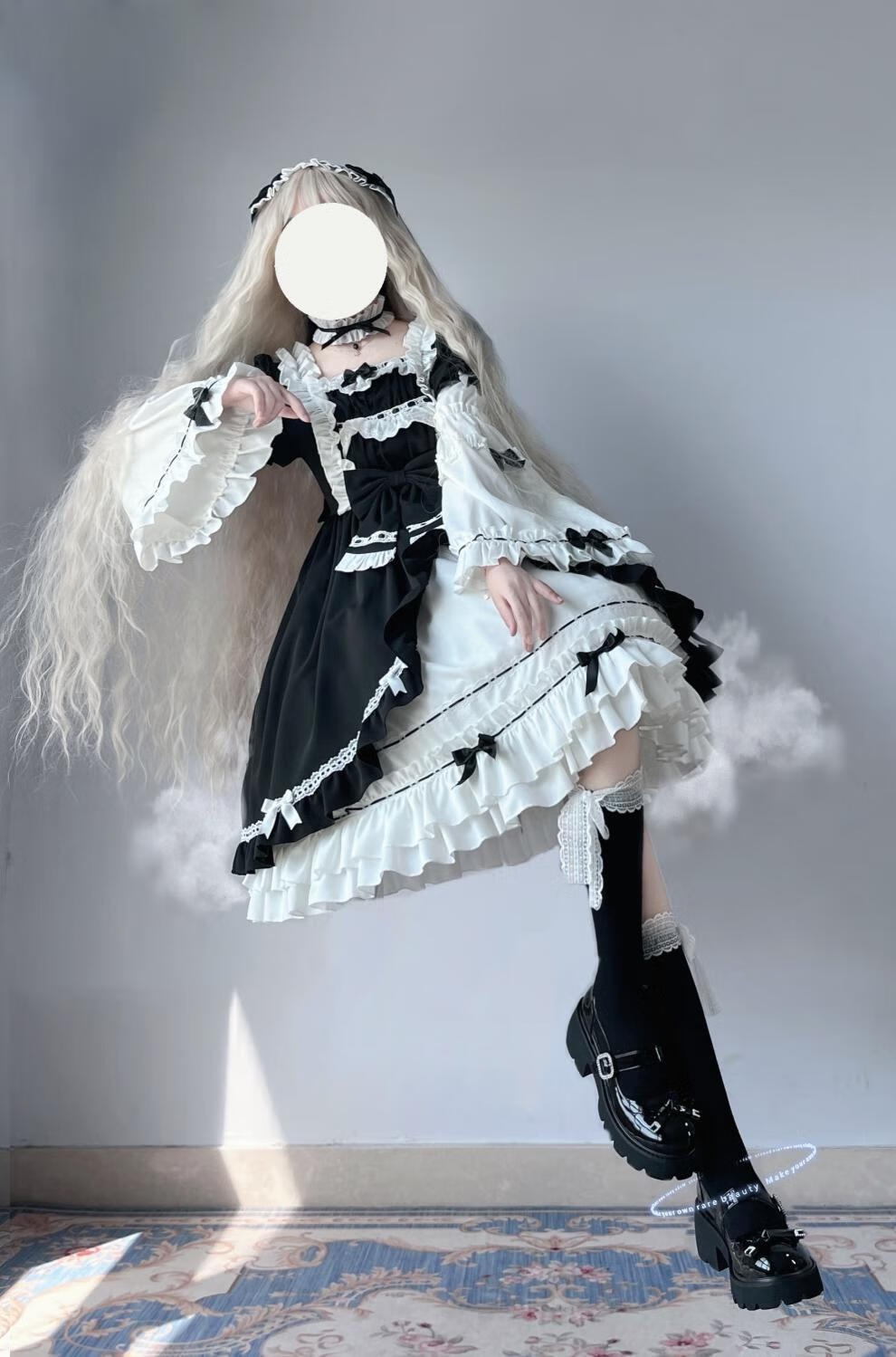 【闪电发货】洛丽塔悸动op日常少女复古cla系连衣裙优雅可拆卸姬袖