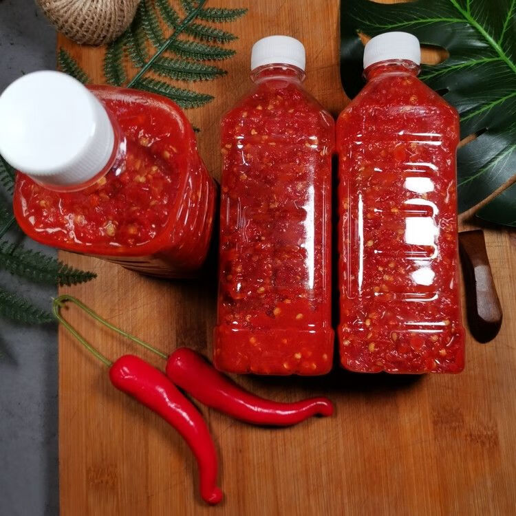 凯里黎平特产腌酸辣子剁椒农手工酸汤炒饭辣椒酱 五斤瓶装 酸辣味年货