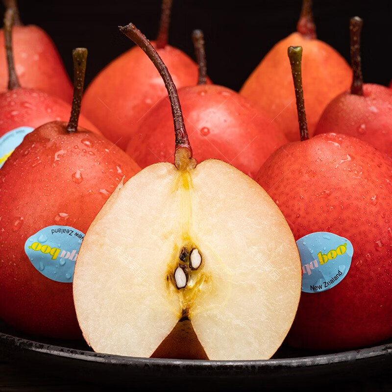 新西兰红宝石啤梨2斤甜蜜脆嫩梨子蜜梨当季新鲜时令孕妇水果【图片