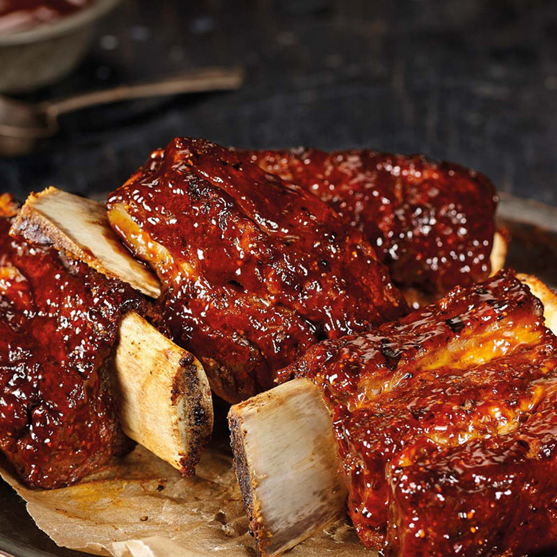 炭烤牛排烤牛肋排呼伦贝尔黄标牛排牛仔骨现烤加热即食500g炭烤牛排