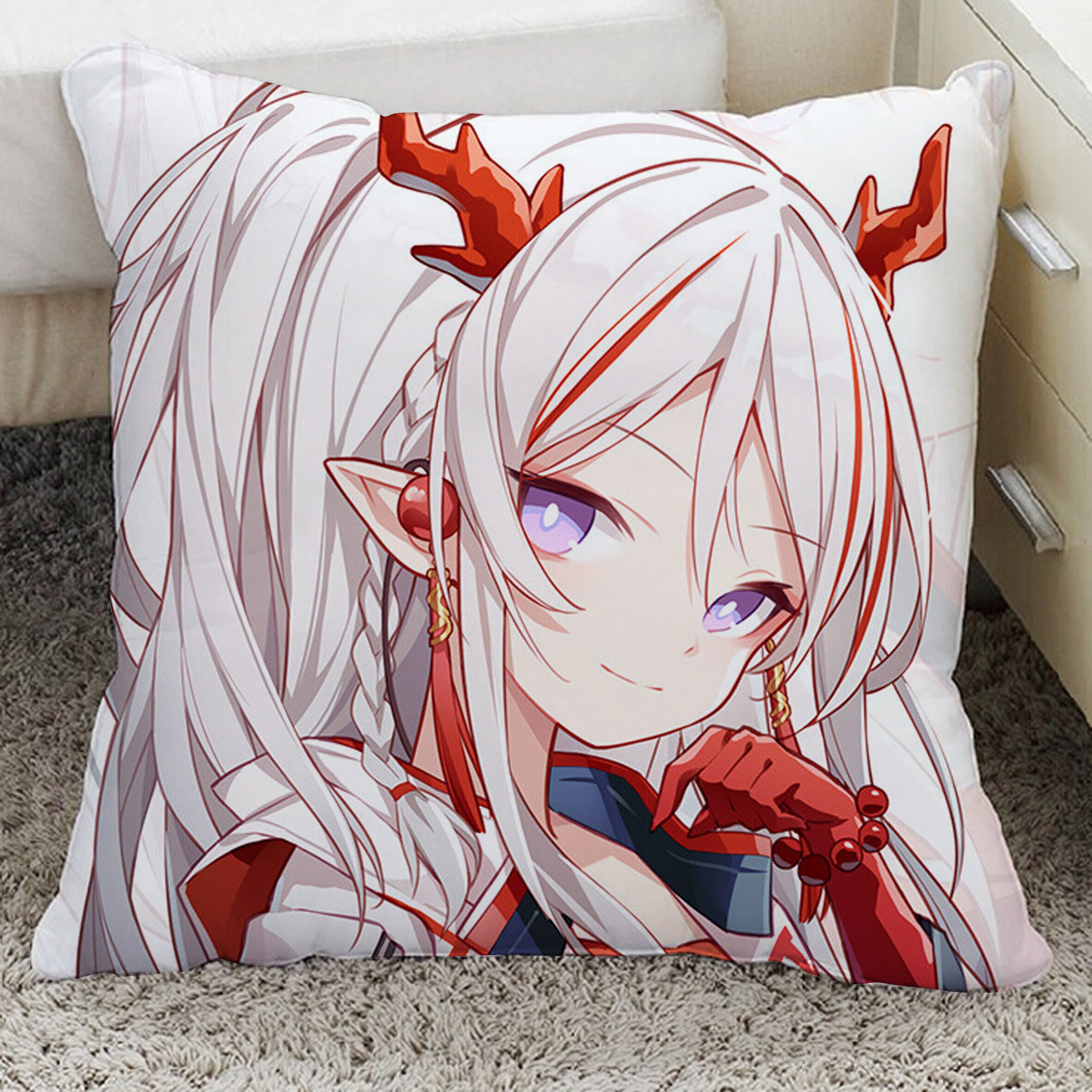 明日方舟周边抱枕朝陇山兔阿米娅斯卡蒂动漫银等身二次元枕头 16 柔软