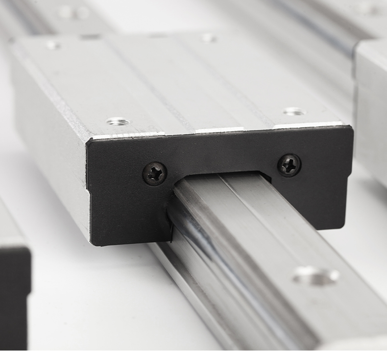 外置双轴心 直线导轨lgd6 8 12 16 滑块锁紧光轴木工滑台滚轮滑轨 乳