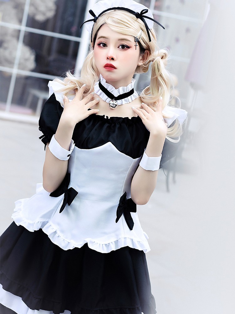 uosu奇迹暖暖女仆装cos可爱风女装大佬洛丽塔佣lolita连衣裙大码uosu