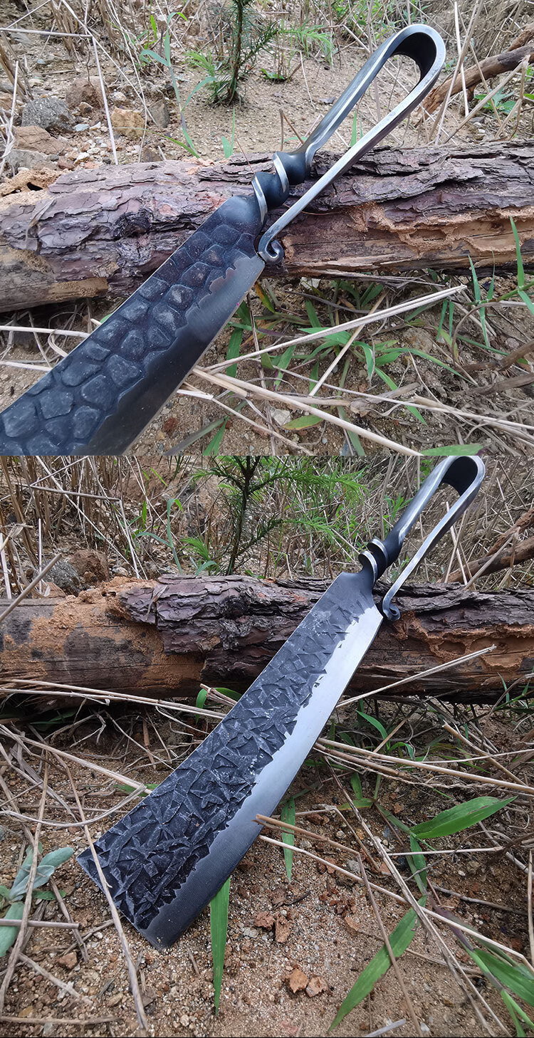 砍柴刀大号龙泉柴刀一体高锰钢锻打防身短刀户外野营纯钢劈柴刀冷浩驰
