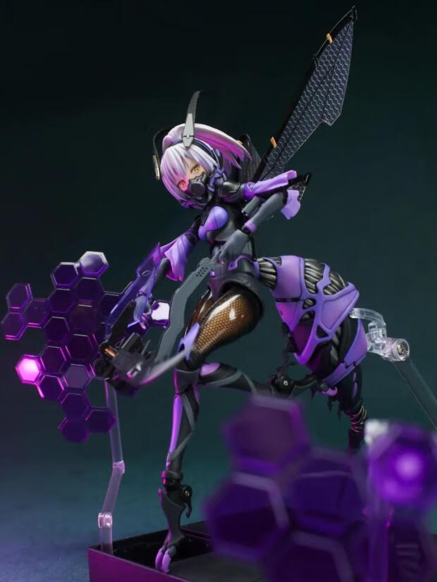 蜗之壳雪滴花计划蜗之壳 黄蜂娘 机娘 嗡酱三叶 雪滴花计划 1/12 可动