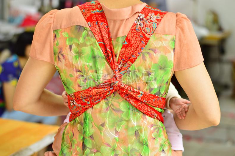 广东四爪老式背带广东传统四爪老式双肩宝宝背带背前后背长带子刺绣型