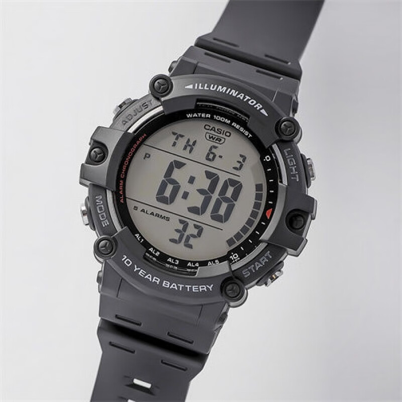 casio卡西欧 海外代购手表男复古运动大屏数显防水腕表 ae-1500wh-8b