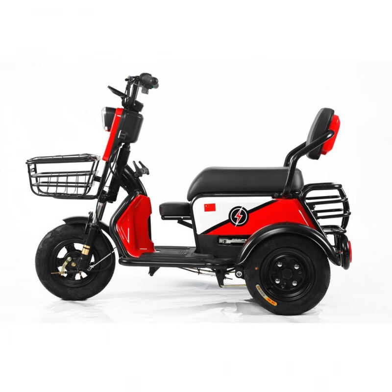 雅迪新国标电动三轮车接孩子迷你小型亲子女士家用同款带娃母子代步